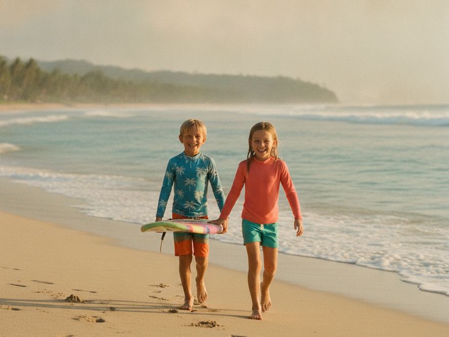 Beach and surf lifestyle – kids and grom sizes across the brands at OFFSHORE, Canggu, Bali